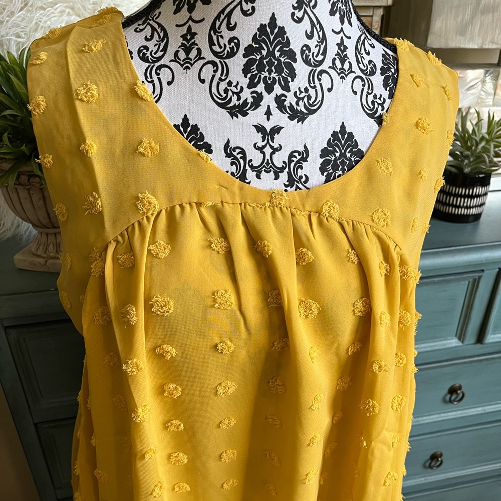 NWOT ADOREABLE BOUTIQUE YELLOW GOLD TOP
